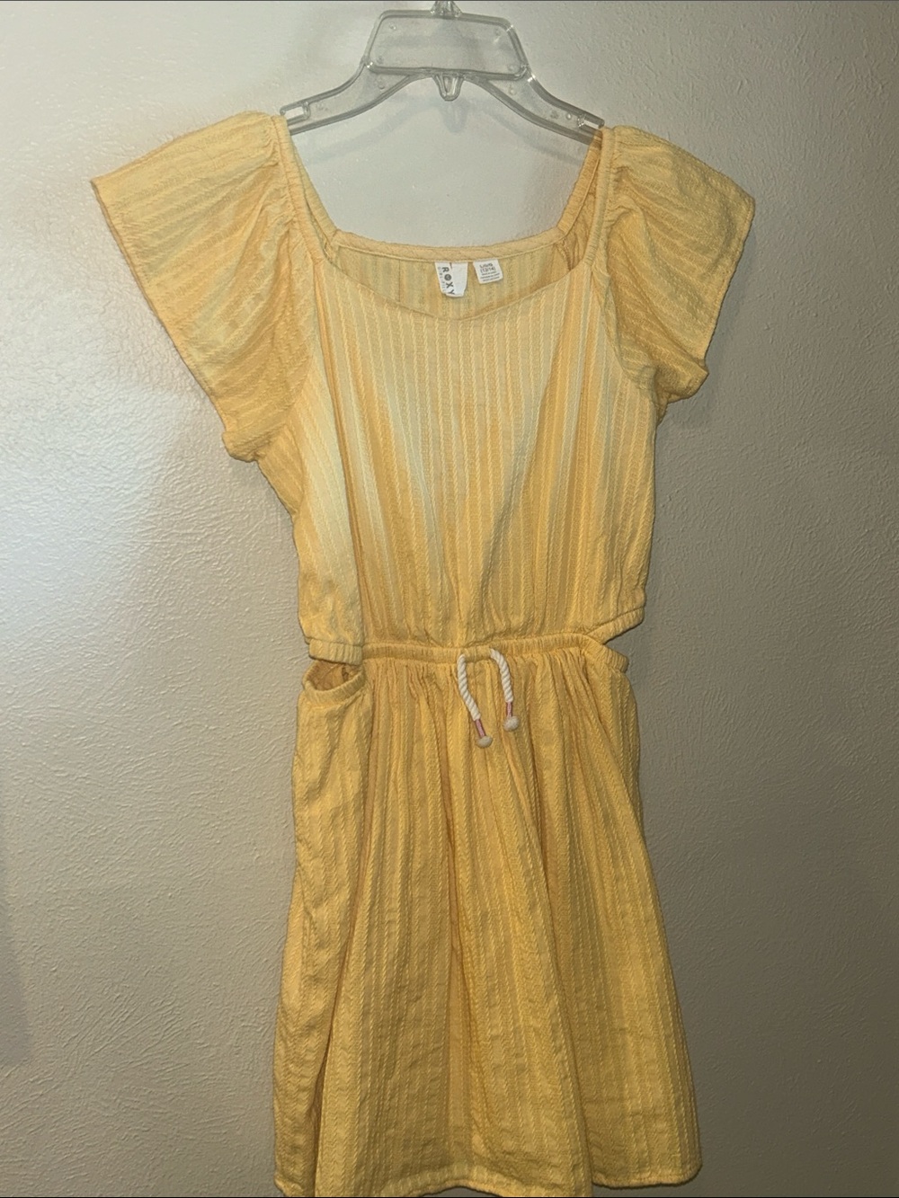 Roxy Girl Impala Yellow Summer Dress Size L